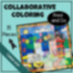 End of Year Activity - Collaborative Coloring Art Poster for Class Celebrations