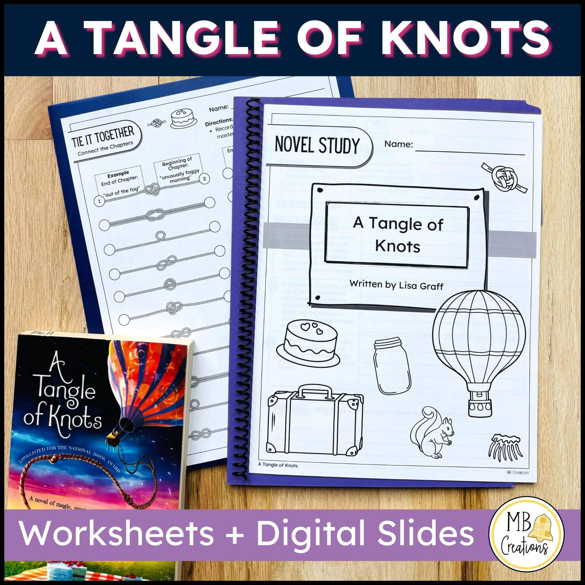 A Tangle of Knots by Lisa Graff - Novel/Book Study Comprehension - Book Club