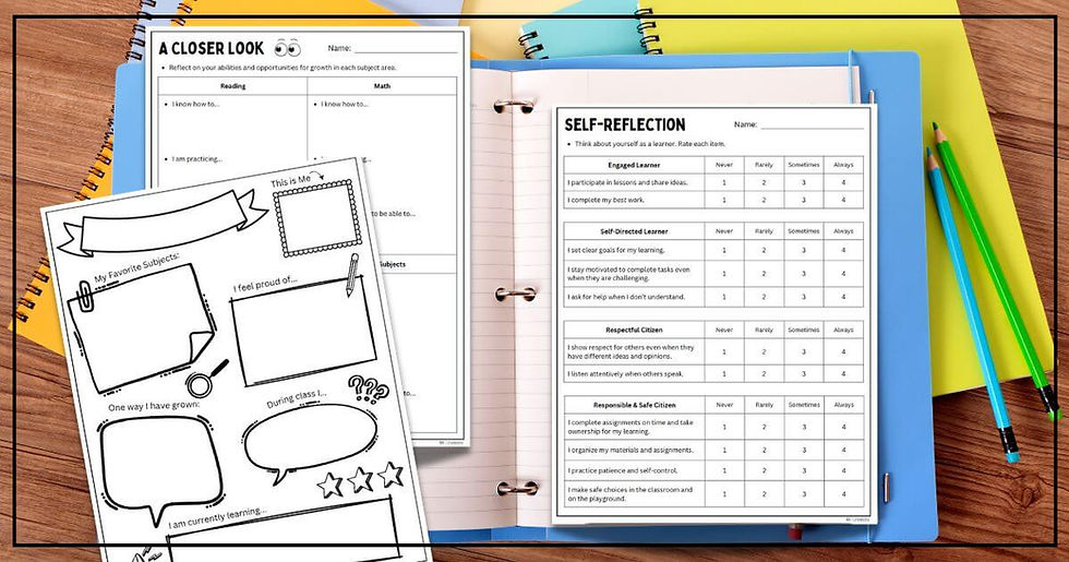 Editable Parent Teacher Conference Reflection Forms