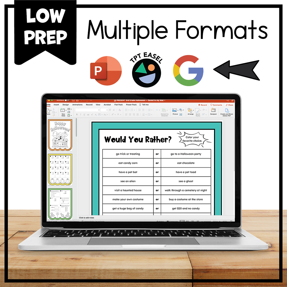 Thumbnail: 4th Grade Halloween Math - Halloween Activities & Craft - Holiday Math Banners
