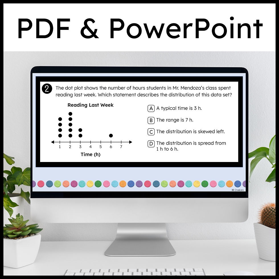 Thumbnail: 6th Grade iReady Math Test Prep Worksheets, Projects, and Slides Unit Reviews