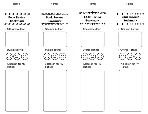 Book Recommendation Bookmark