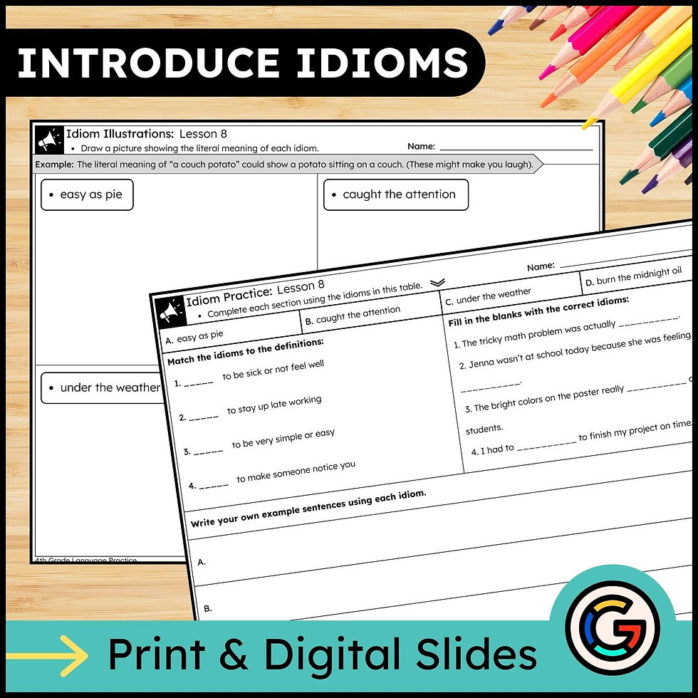 Thumbnail: 4th Grade Magnetic Reading Language Worksheets and Quizzes