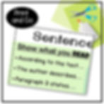 Thumbnail: Sentence Starters - Responding to Informational Text Sentence Starters - RACES