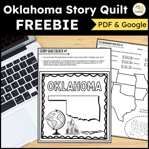 Oklahoma History & State Geography Worksheets 3rd Grade Social Studies ...