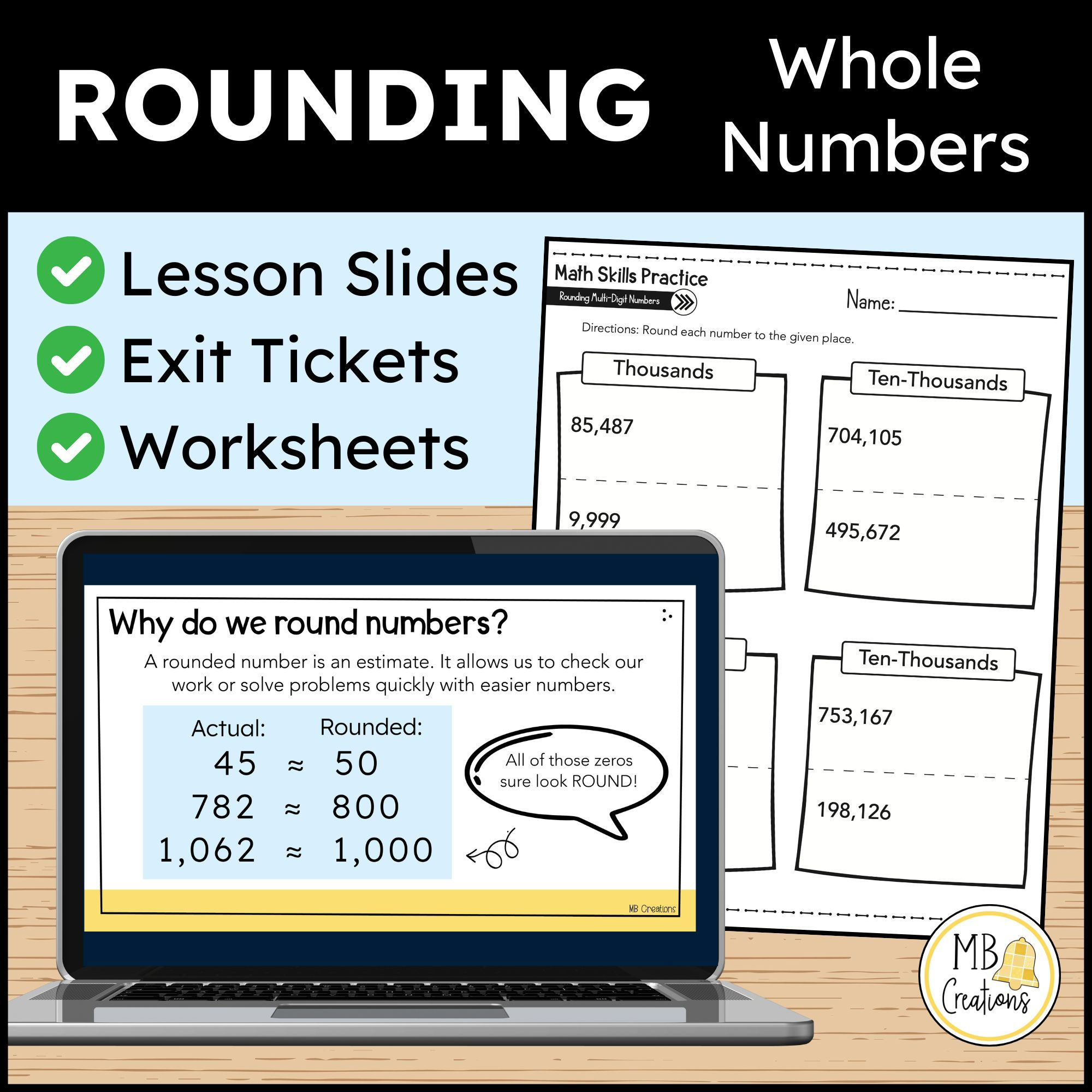 Rounding to the Nearest 10, 100, 1000