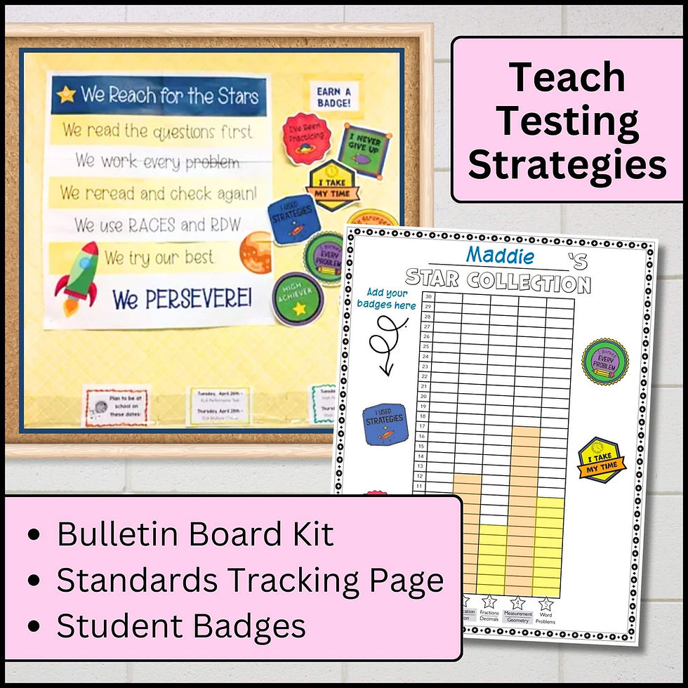 Thumbnail: 3rd Grade Math State Test Prep Space Camp Theme