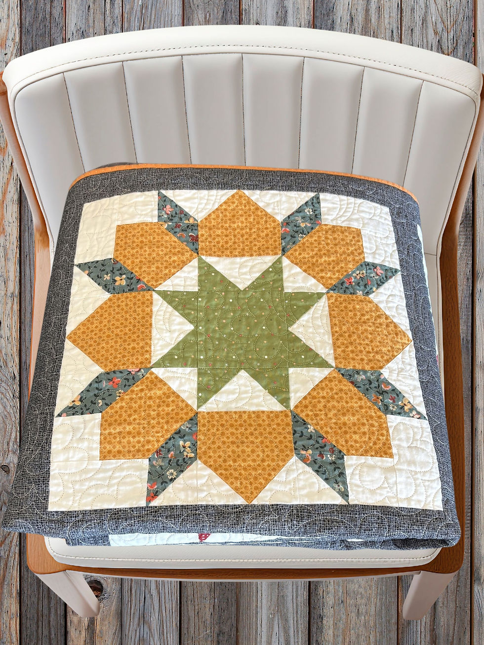 Thumbnail: Fall Quilt Handmade Throw Pieced Lap Blanket Cozy Heirloom Autumn Harvest Colors