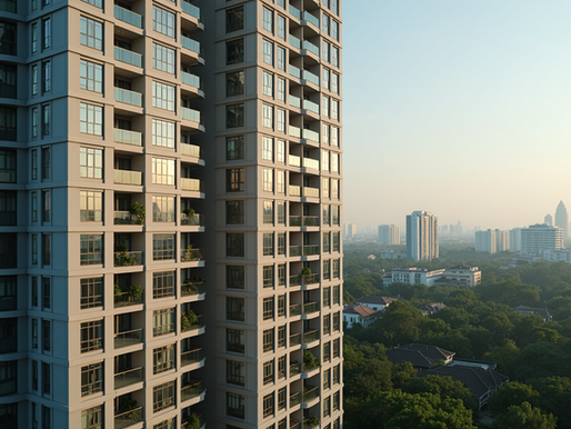A modern skyline in Thailand showcasing real estate growth and development in 2025