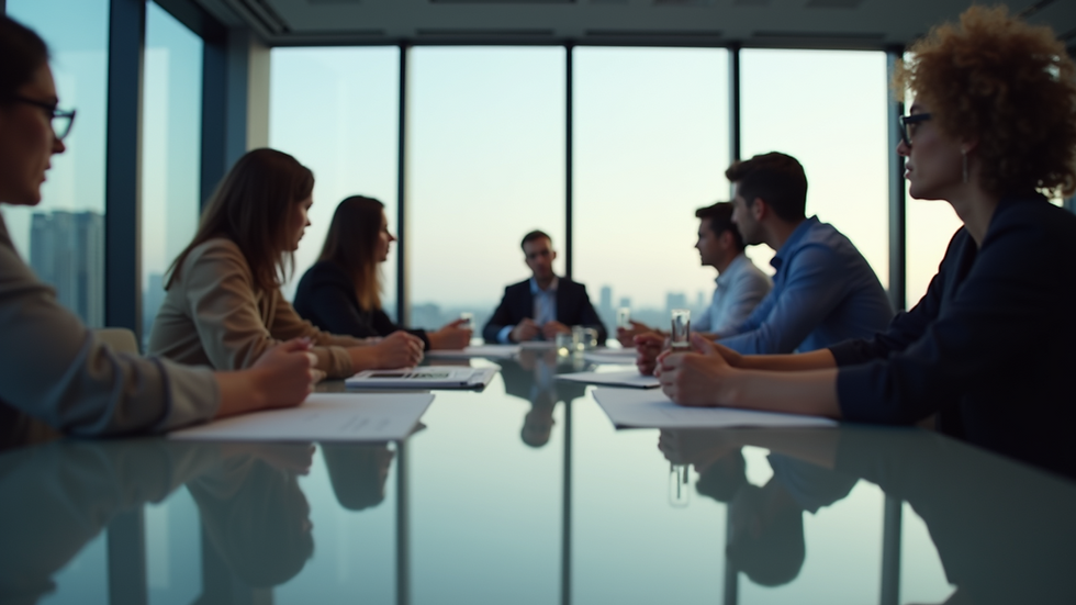 Eye-level view of a project meeting discussing project risks and timelines