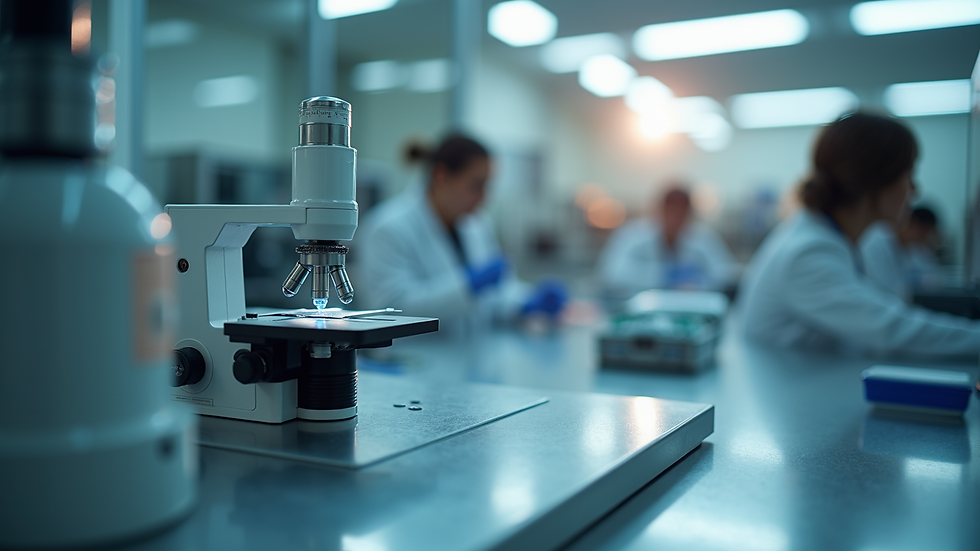 Close-up view of environmental testing instruments