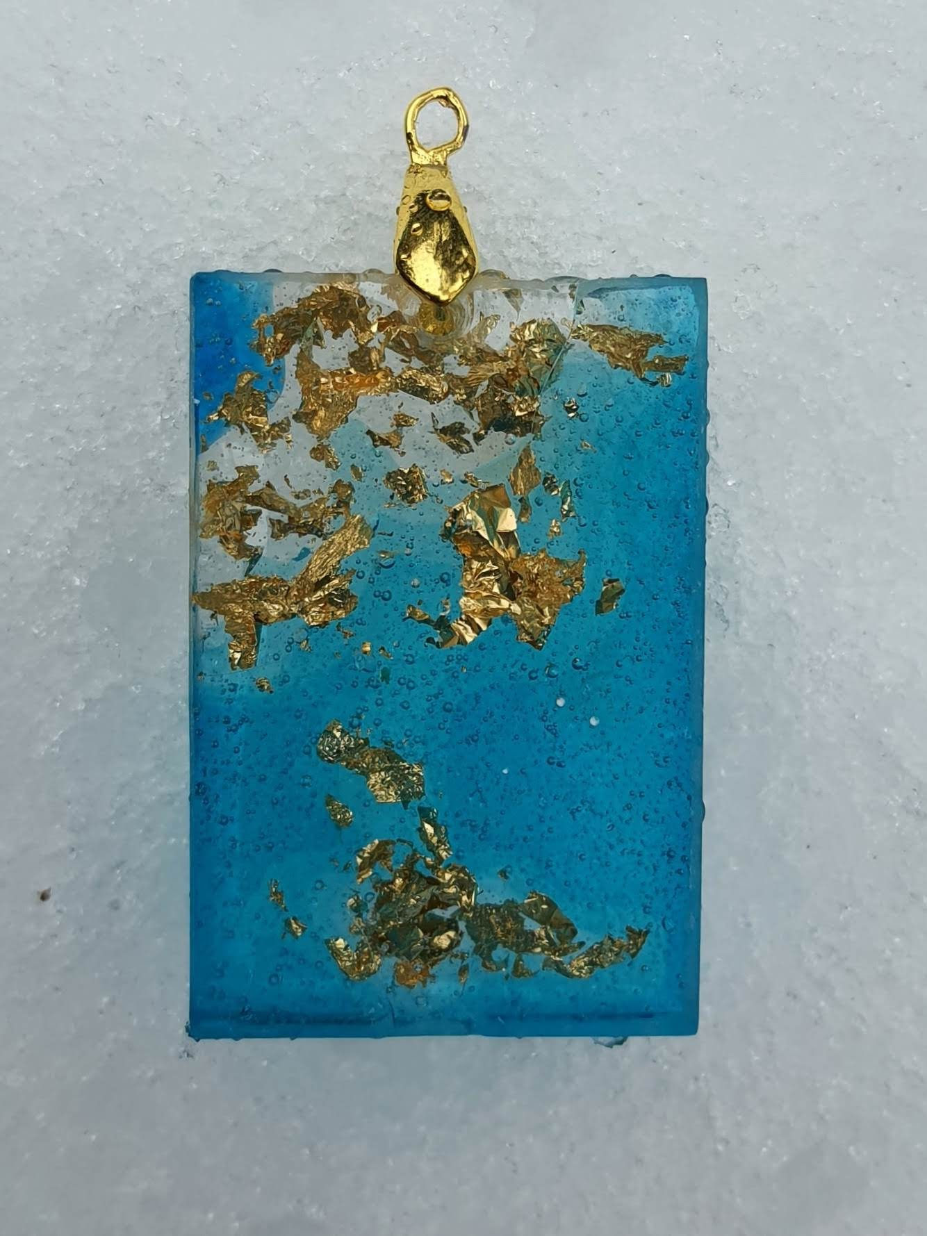 מלבן,אי טורקיז ים שקוף פתיתי זהב