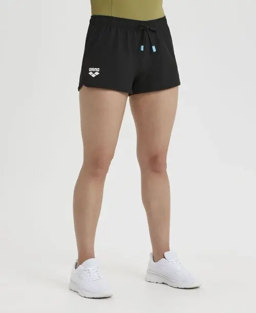 Arena Team Shorts Damen Einfarbig BLACK 4896
