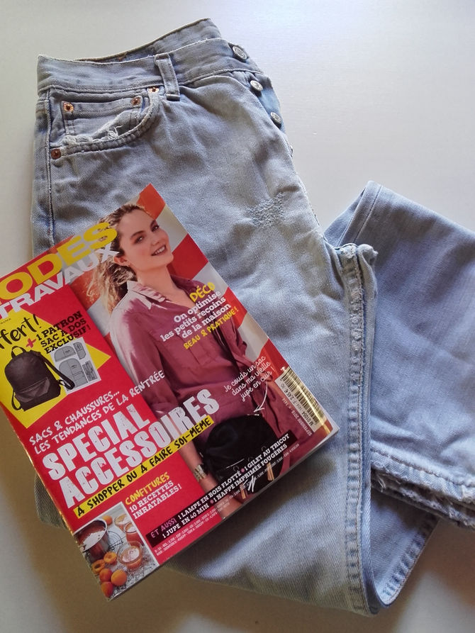 Un bon vieux jean et le Modes&Travaux D’août pour l'inspiration....