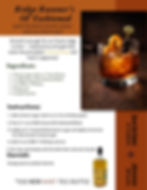 Classic old fashioned cocktail with orange peel and cherries for Ridge Runner's Ol' Fashioned