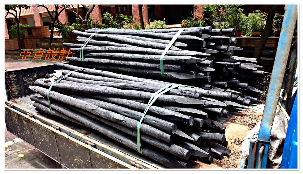 樹木支撐杉木-001