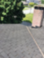 Port Coquitlam Roof Moss Removal - removed moss from the chimney and cleaned the roof and gutters. p