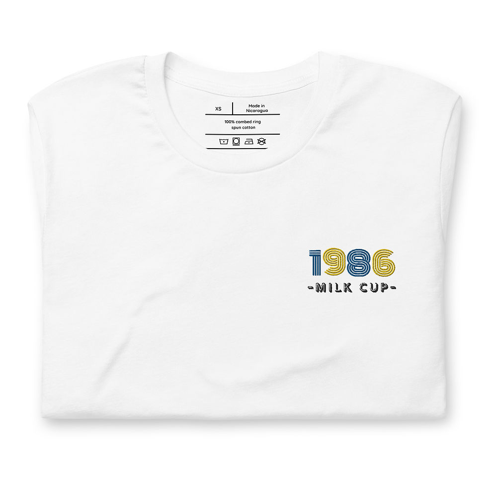 Thumbnail: TIOU Retro 1986 Milk Cup t-shirt inspired by Oxford United