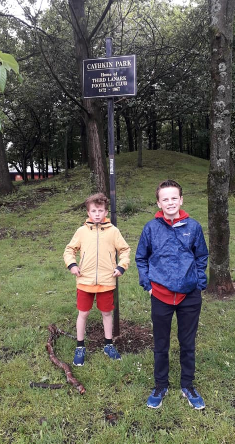 Robbie and Alex at Cathkin Park