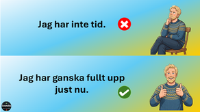 Cách nói tự nhiên trong tiếng Thụy Điển