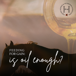 "Just add oil" for weight gain?