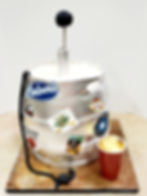 Beer keg cake