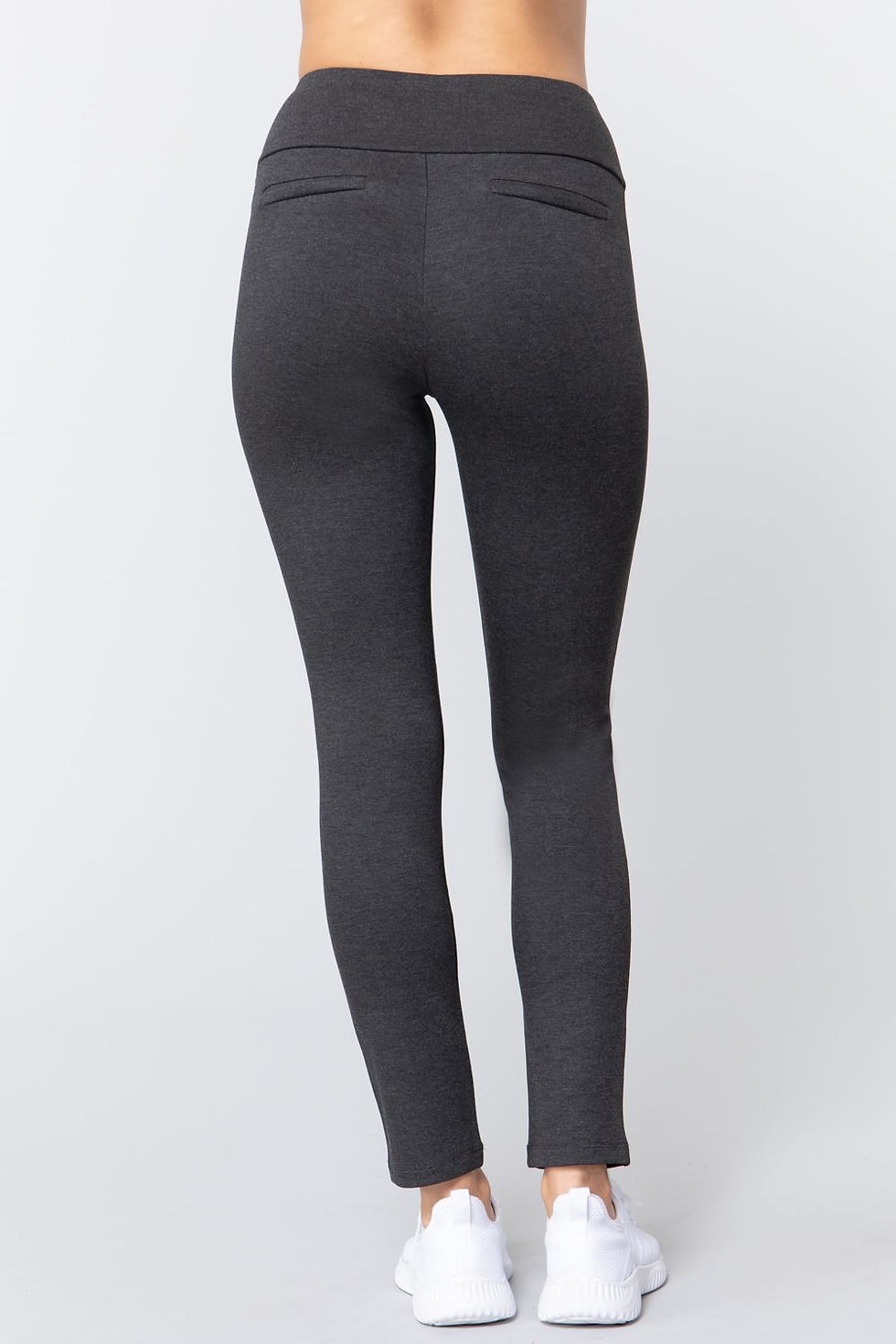 Thumbnail: Waist Band Long Ponte Pants