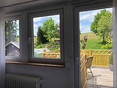 Tweepersoonskamer Hotelkamer Uitzicht tuin Balkon