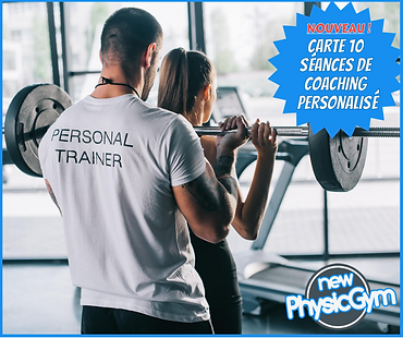 Manque de motivation, d'envie ou d'énergie ? Voulez-vous que ça change ?  Notre carte de coaching est faite pour vous !  10 séances programmées avec notre Personal Trainer certifié Ereps 4. 