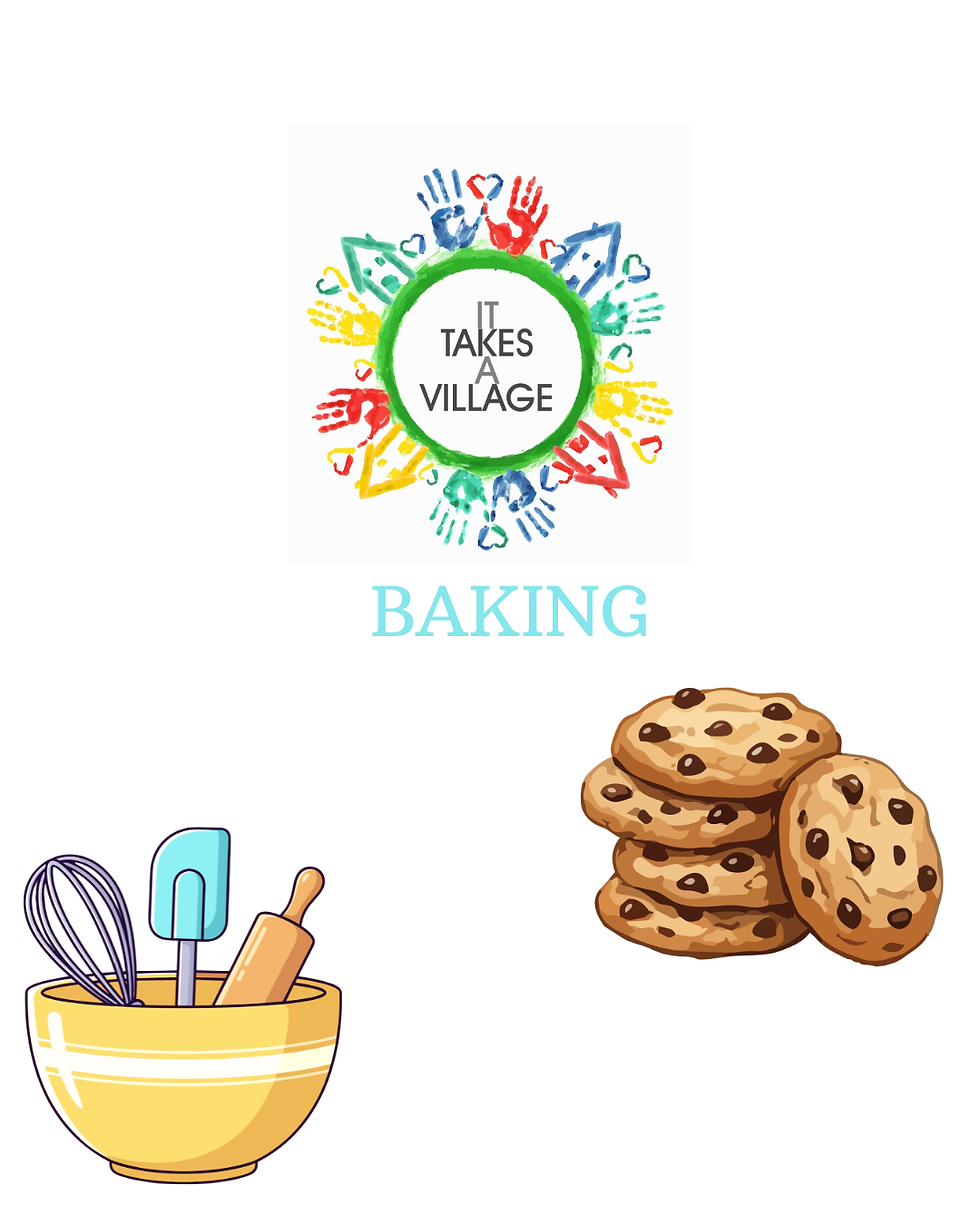 Baking Camp It Takes a Village with GAP 12.30-1.30PM Monday 3rd August 13-18YOs