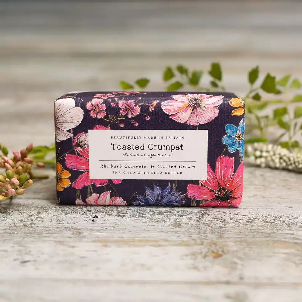 Toasted Crumpet Rhubarb & Clotted Cream Soap