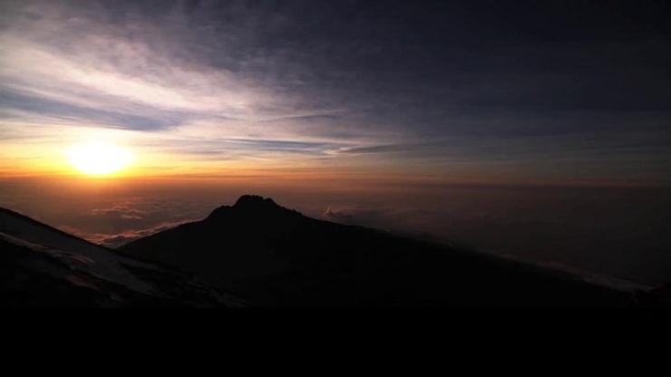 summit Kilimanjaro at night