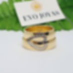 Oro amarillo y blanco corazón