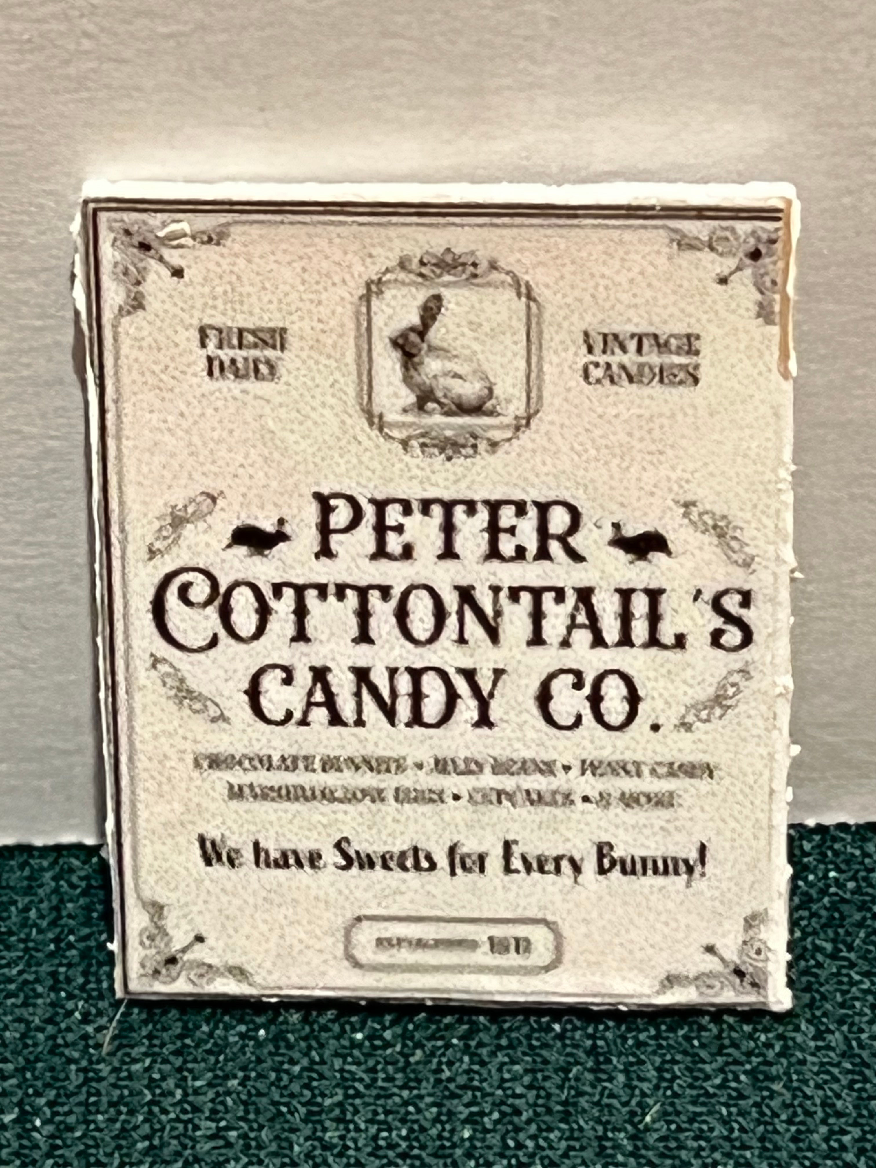 Cottontail Candy "Vintage" Sign