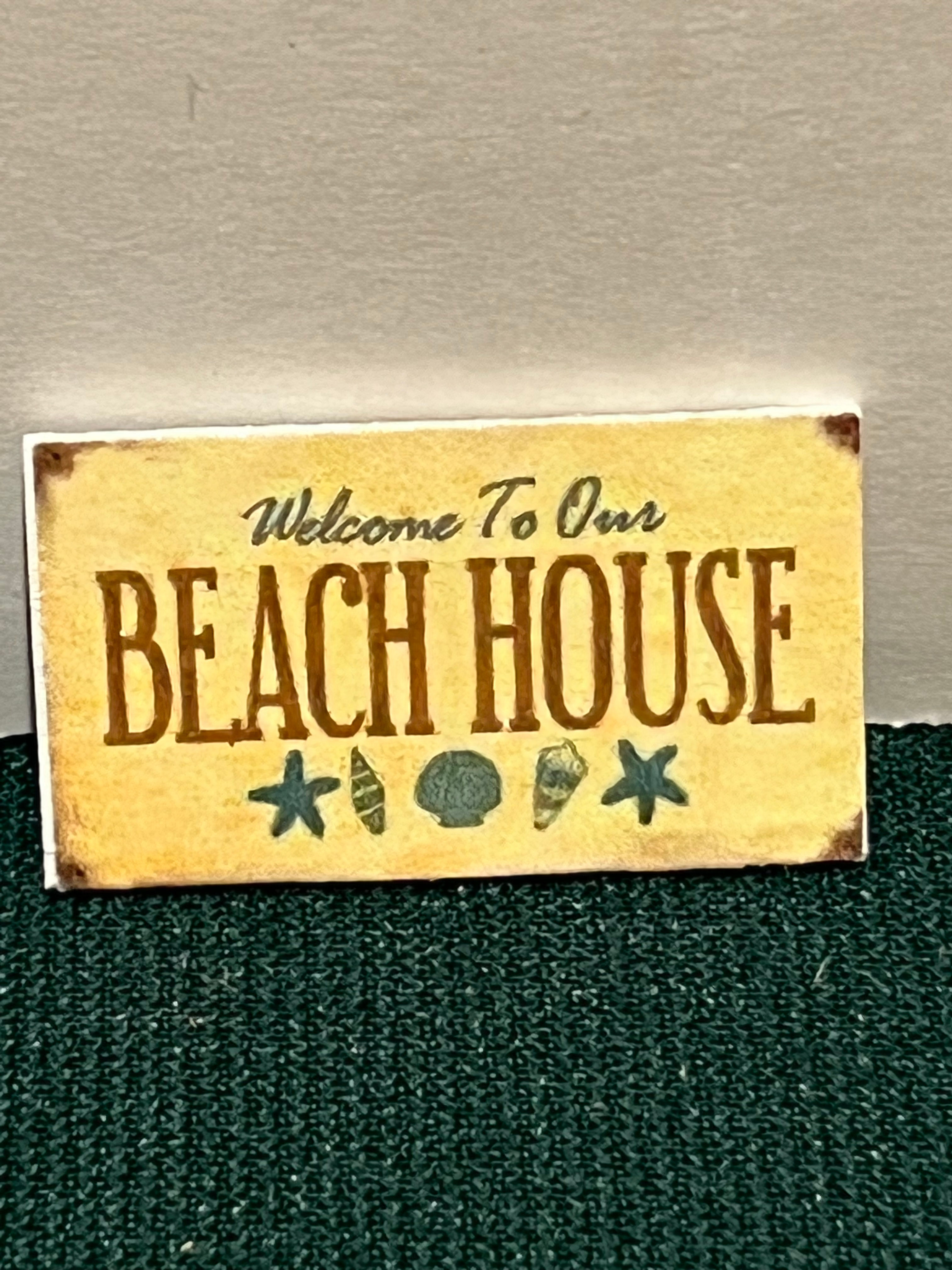 Beach House "Vintage" Sign