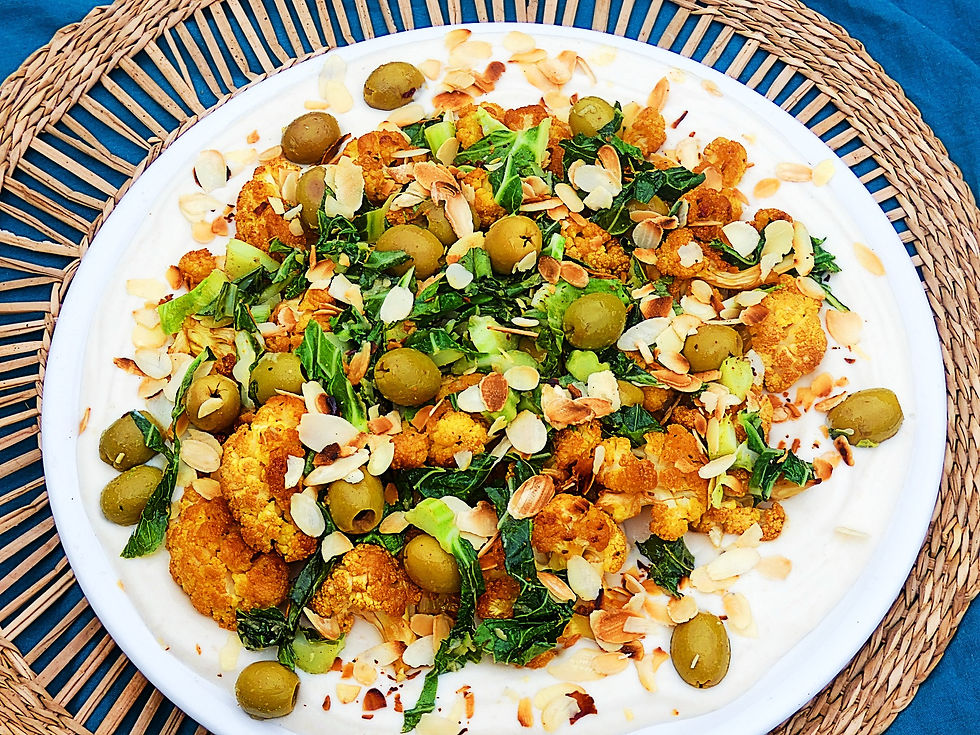 chou-fleur rôti sauce tahin