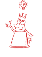 Chess cartoon conveying strategic thinking