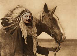 Chief Thrupipeofpiece with horse c 1897)