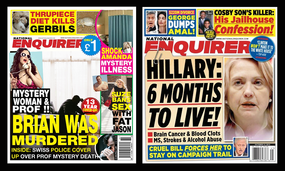 Side by Side: The US and Dorset Editions of the National Enquirer