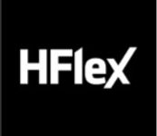 Logotipo HFlex em branco