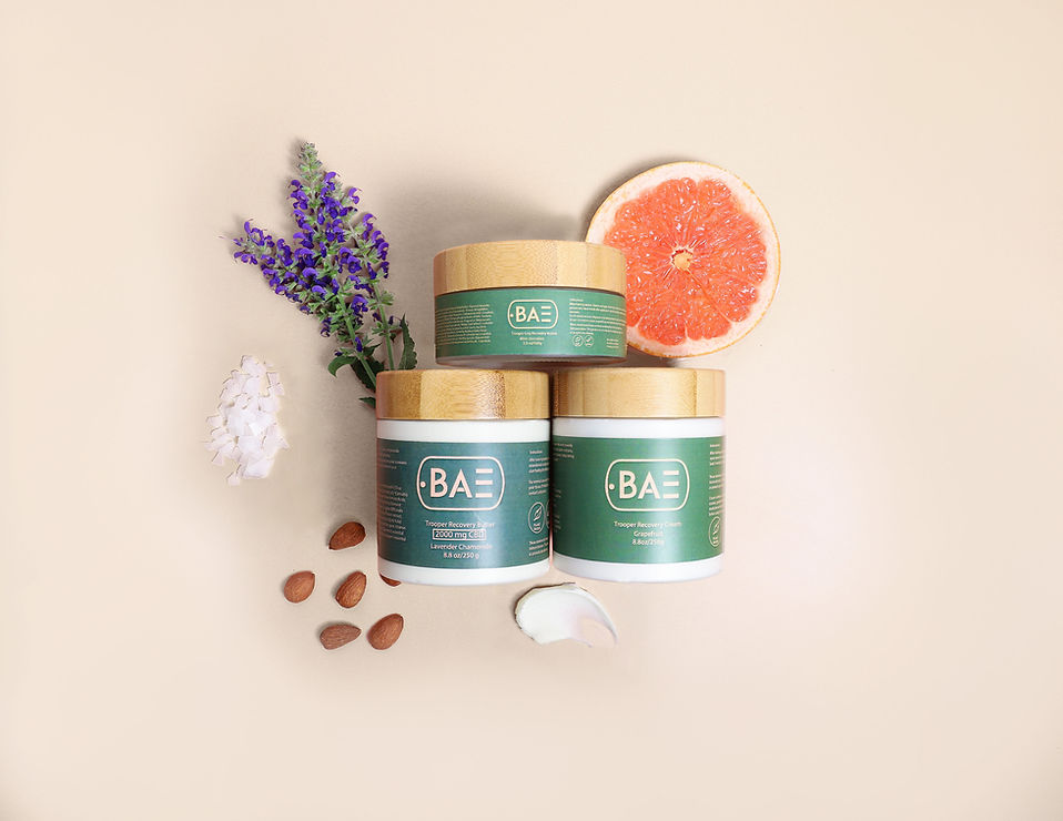 Trooper recovery butter- Moisturizing creams for muscle recovery and reduce muscle soreness, muscle fatigue, and pain from long workouts.