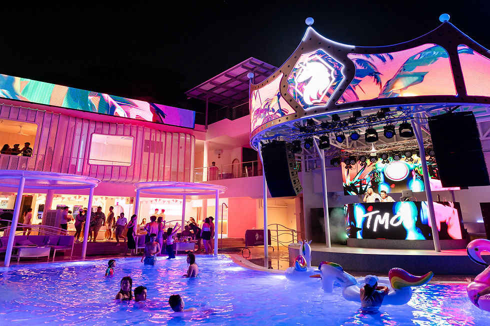 Tipsy Unicorn Beach Club Singapore