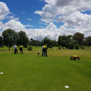 RC mowers for golf parks