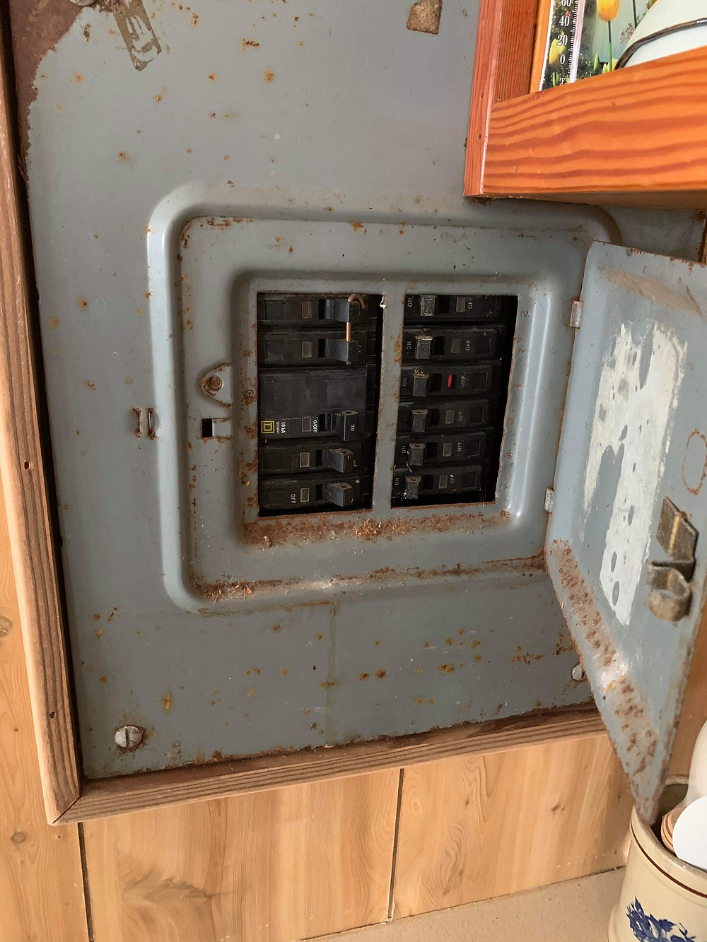 rusty electrical panel