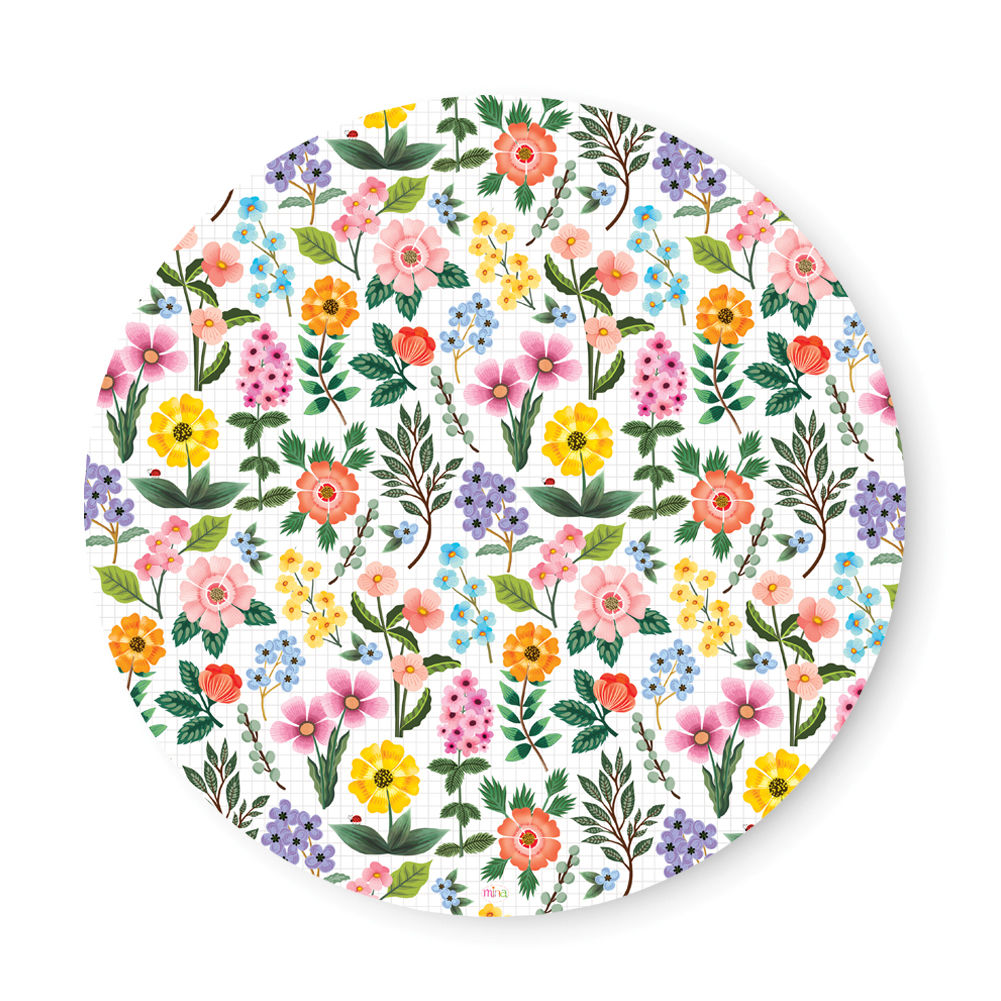 ראנר/פלייסמט פיויסי עגול- דגם פרחים