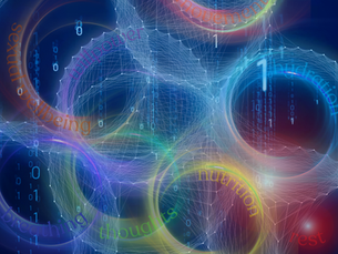 Visual representation of the interconnected 8 Pillars of Wellness, featuring 8 interlinked circles labeled with willpower, breathing, hydration, thoughts, nutrition, movement, rest, and sexual wellbeing. Set against a blue infinite background, symbolizing harmony and the continuous cycle of wellness. Perfect for illustrating holistic health concepts for healthcare professionals.