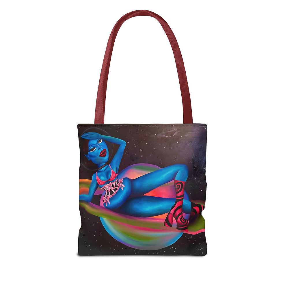 Miniatura: Alien Painting Tote Bag