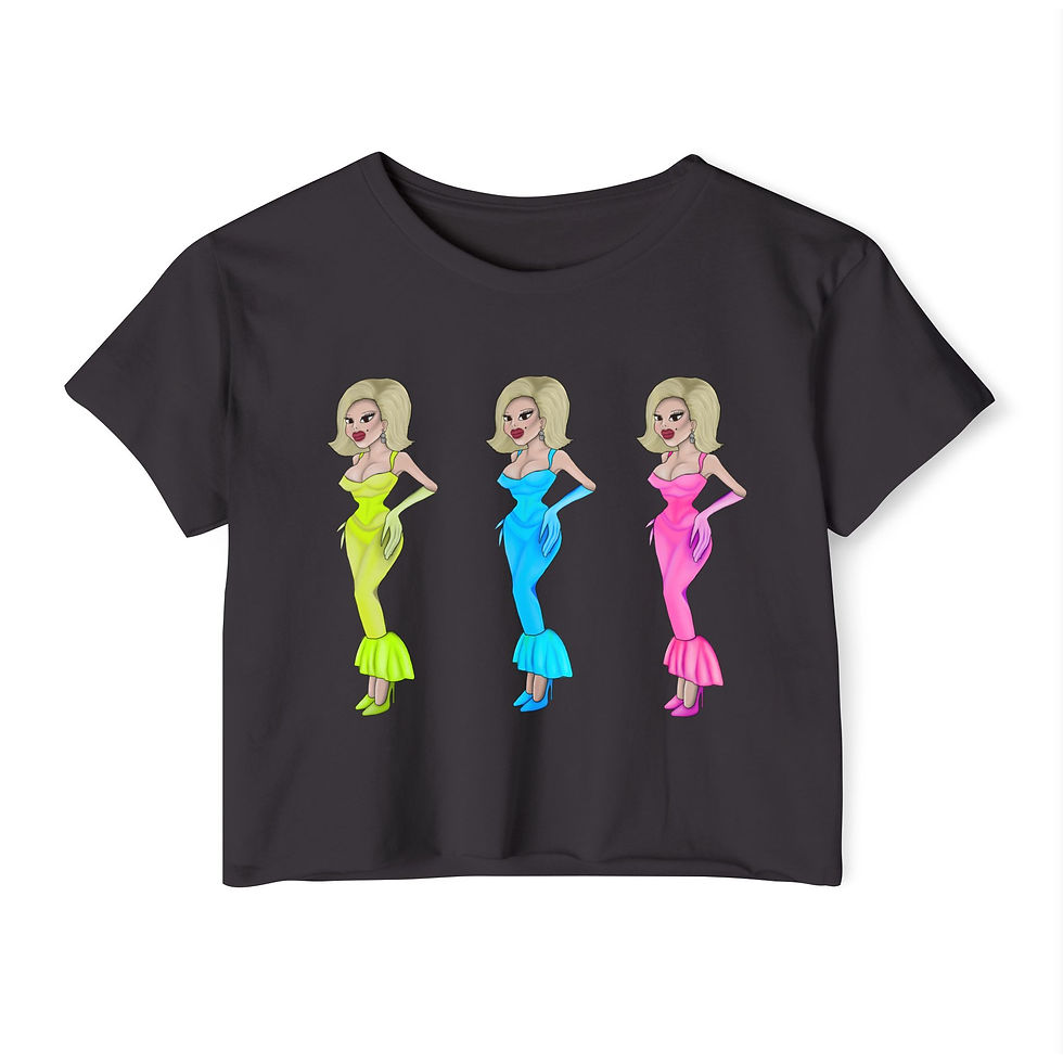 Miniatura: Triple Glam Crop Top