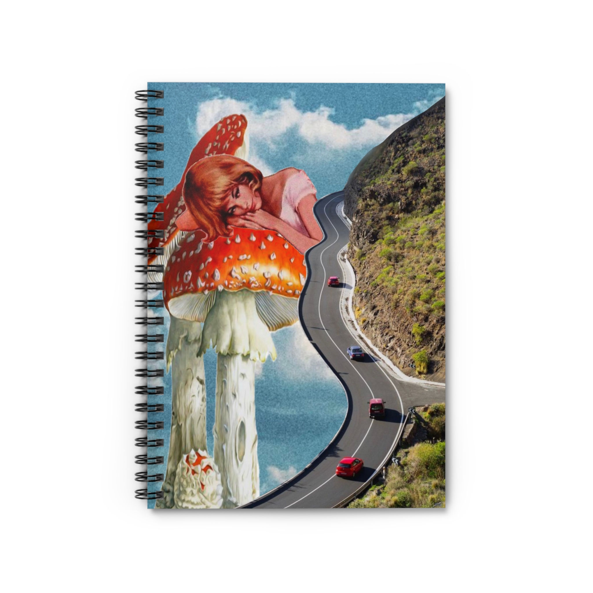 Dreamy Mushroom Spiral Notebook