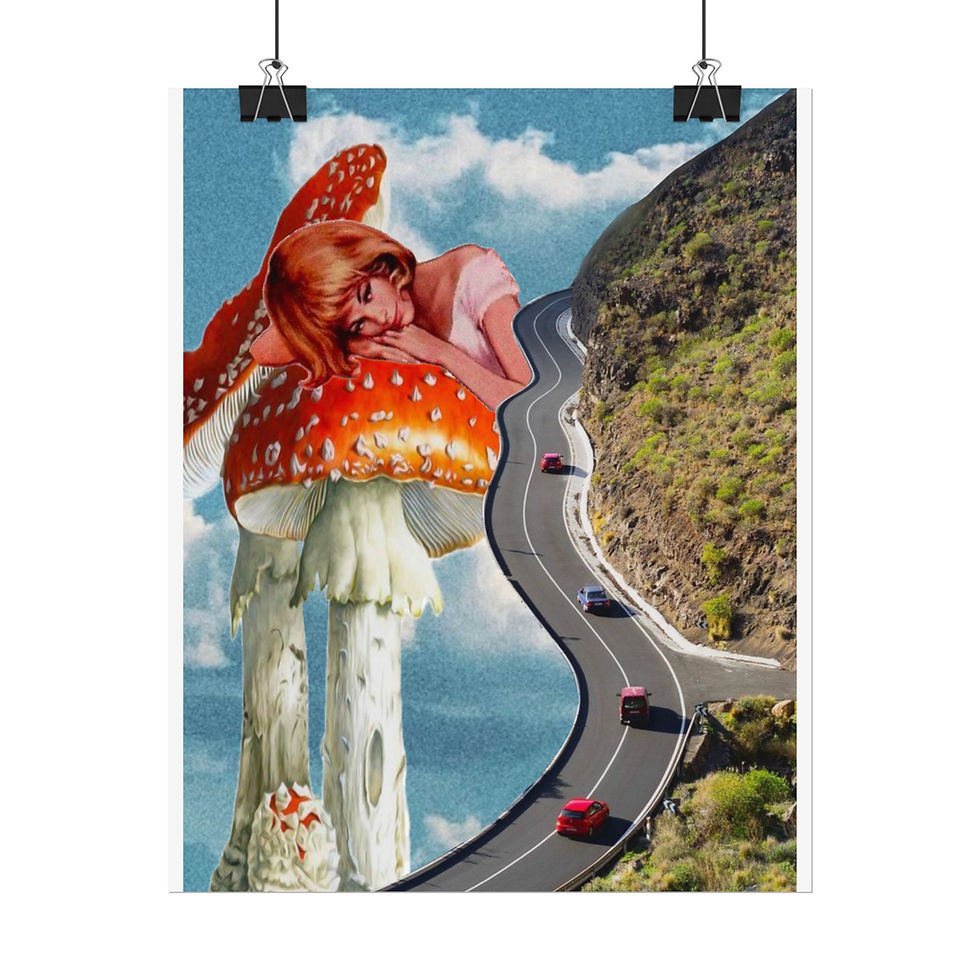 Miniatura: Surreal Mushroom Landscape Art 